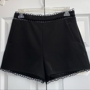 Black High-waisted Shorts